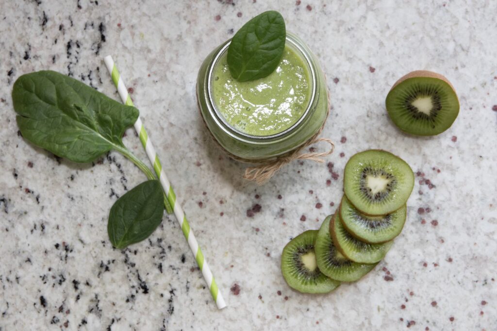 Smoothie vert au kiwi